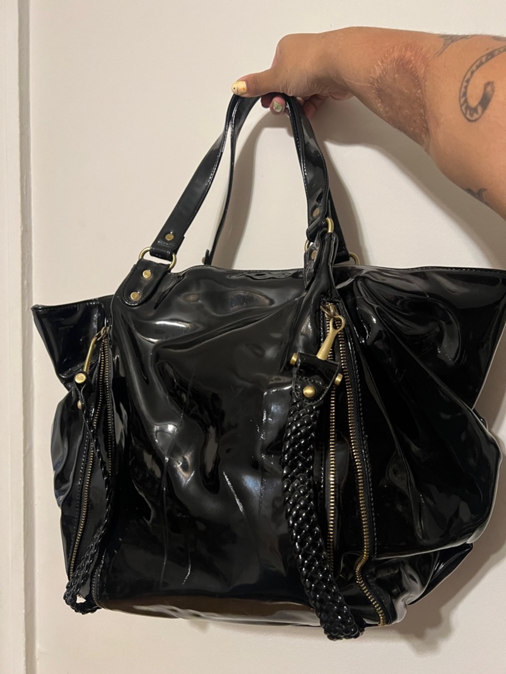 Unbranded Black Patent Leather Purse